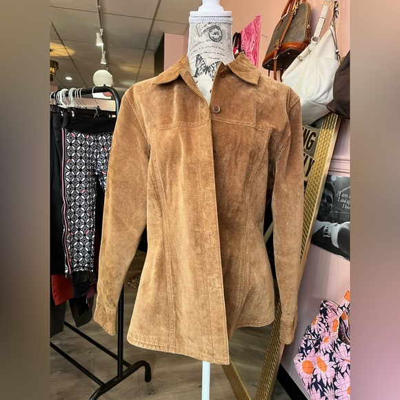 Women's Tan Jacket. Size large - Picture 1 of 8